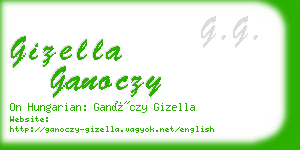 gizella ganoczy business card